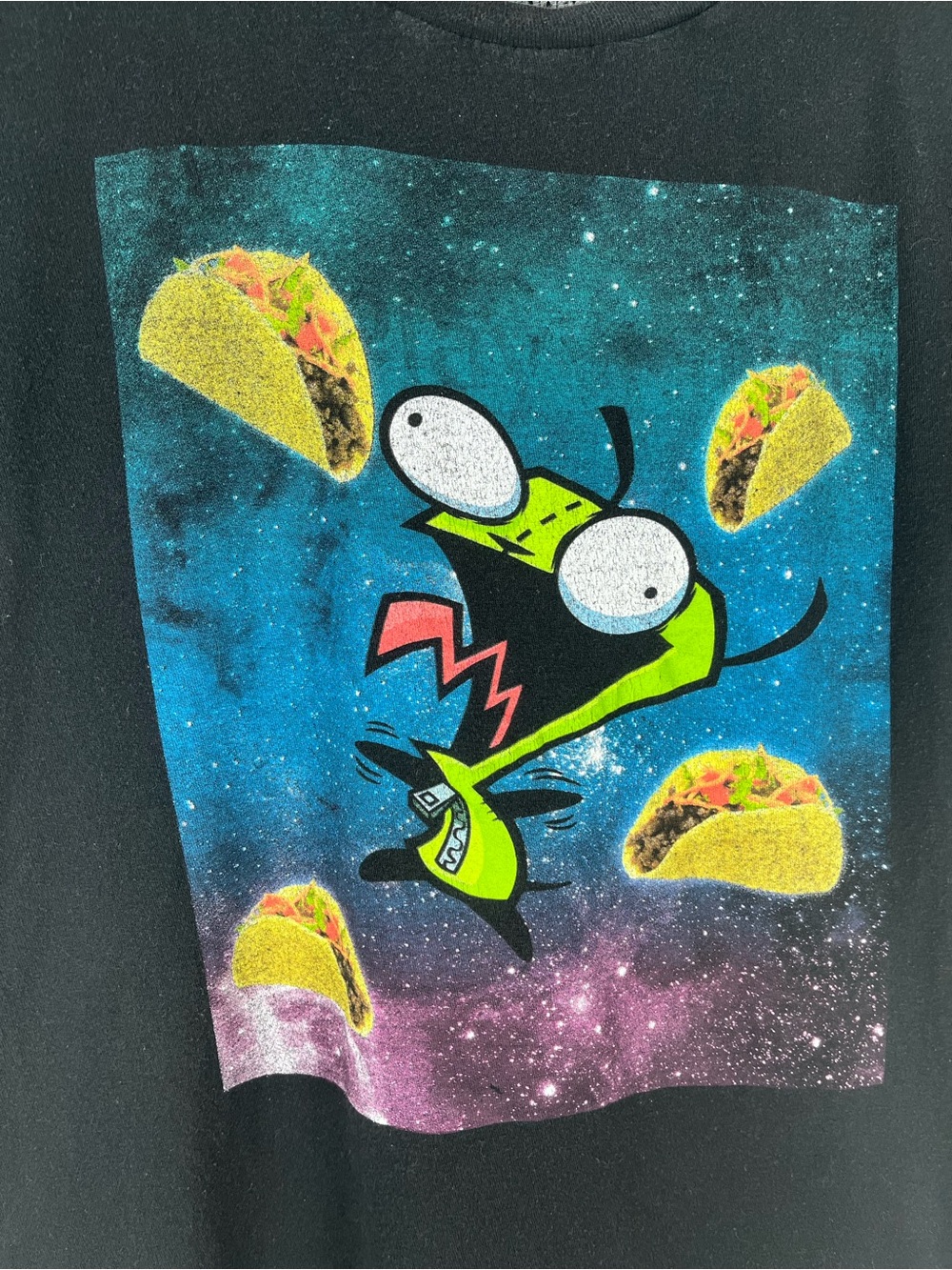 Nickelodeon Black GIR Invader Zim Taco Graphic Tee - Picture 2 of 4
